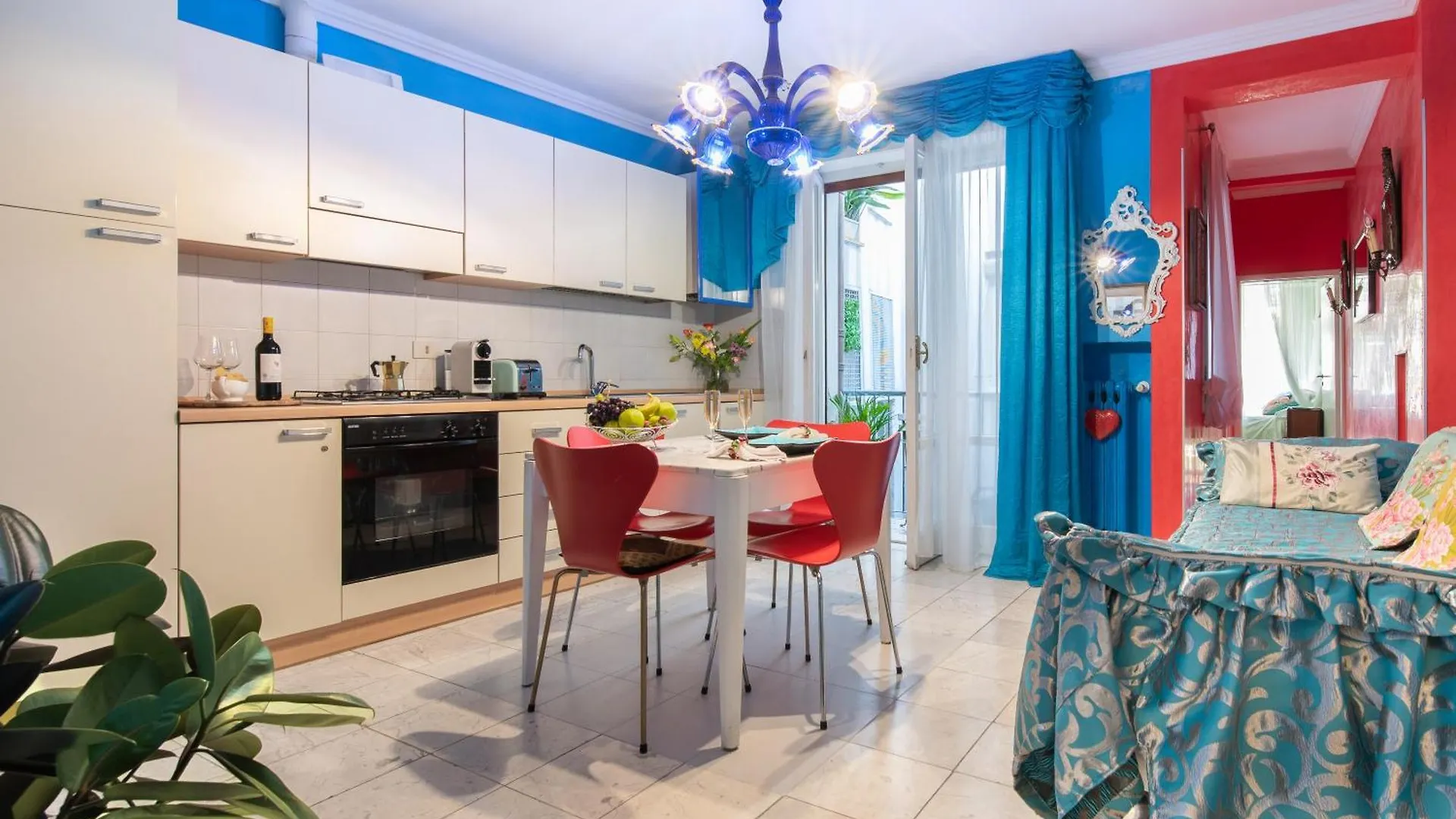 Bibi Boutique Arezzo Living Suite Rosafragola & Verdeconiglio Italy